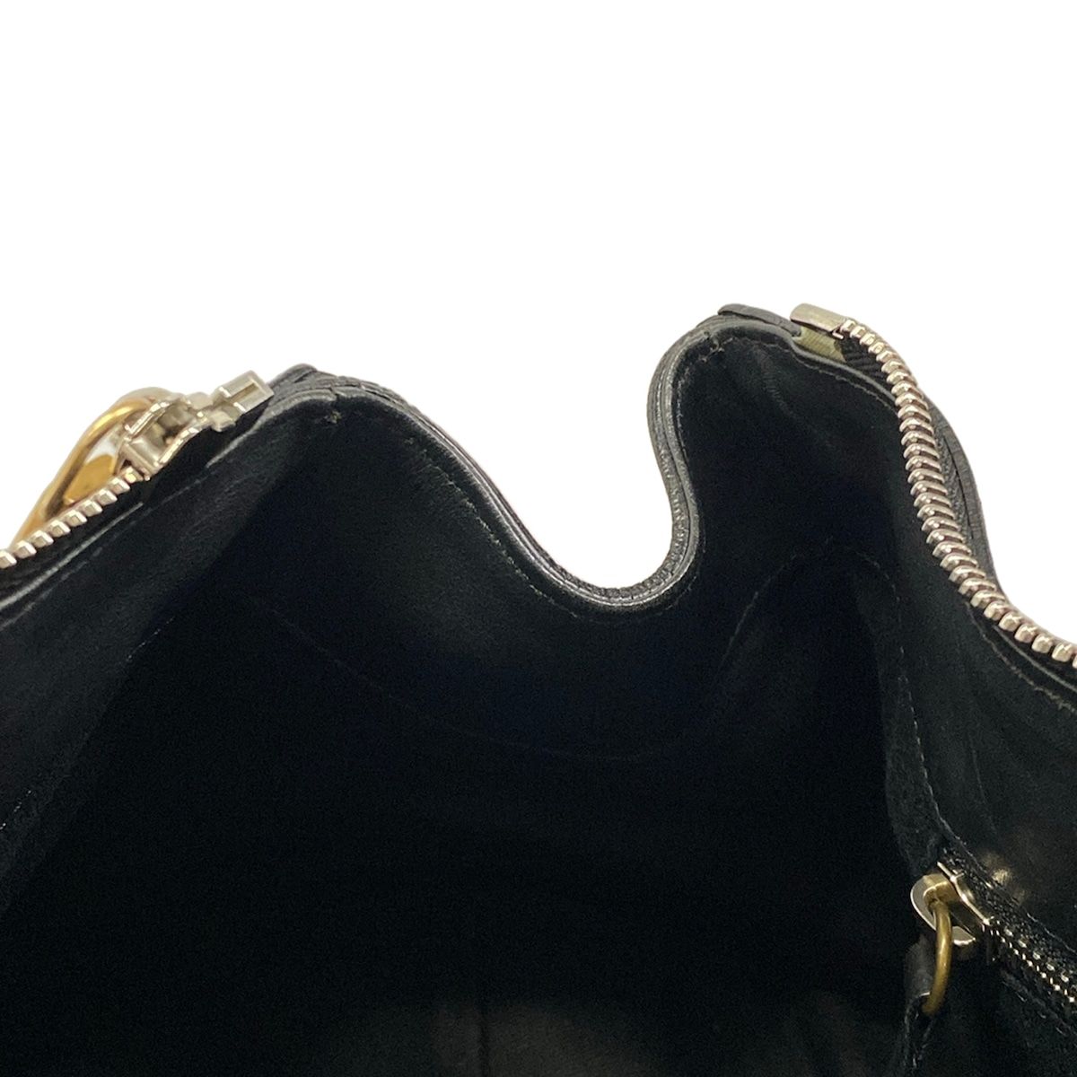Chloe(クロエ) ハンドバッグ オーロラ 黒 レザー Chloe(クロエ) ハンドバッグ オーロラ 黒 レザー