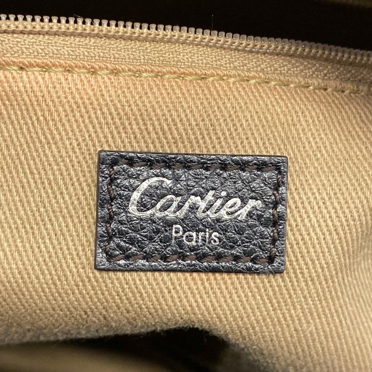Cartier(カルティエ) ハンドバッグ マルチェロ ドゥ カルティエ ボウリングバッグ 黒 レザー Cartier(カルティエ) ハンドバッグ マルチェロ ドゥ カルティエ ボウリングバッグ 黒 レザー