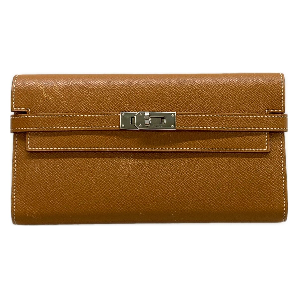 HERMES(エルメス) 長財布 ケリーウォレットロング ゴールド シルバー金具