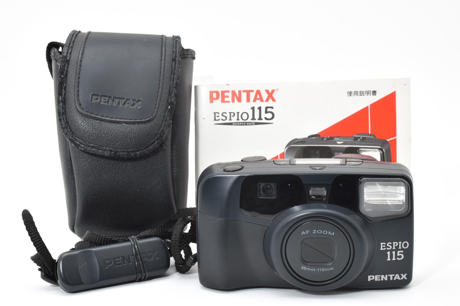 ■ 特上美品 ■ ペンタックス　PENTAX ESPIO 115 ブラック 《動作確認済・付属品付》 コンパクト フィルム カメラ #A1154
