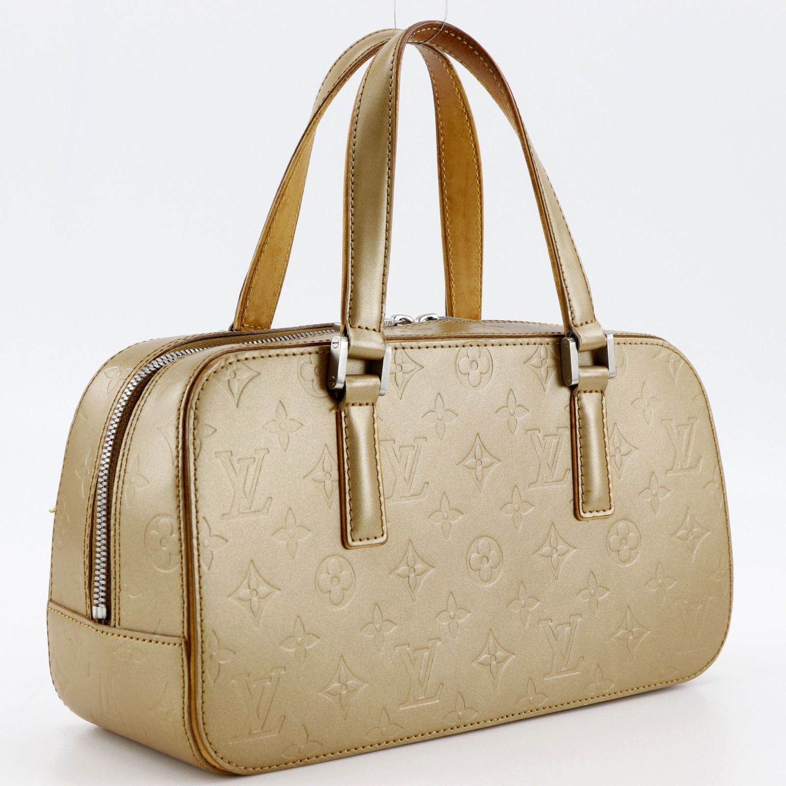【LOUIS VUITTON】ルイ・ヴィトン シェルトン M55177 モノグラムマット アンブレ ゴールド TH0093 レディース ハンドバッグ
