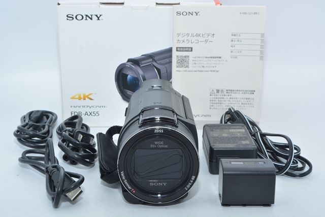 特上品】 SONY ソニー FDR-AX55 ブラック Handycam FDR-AX55 BC ＃9182