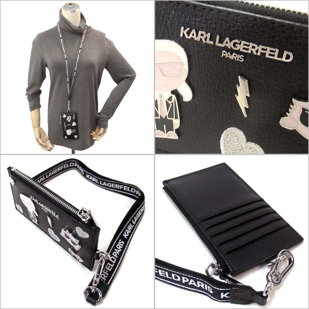 KARL LAGERFELD カールラガーフェルド サイフ メイベル ランヤード