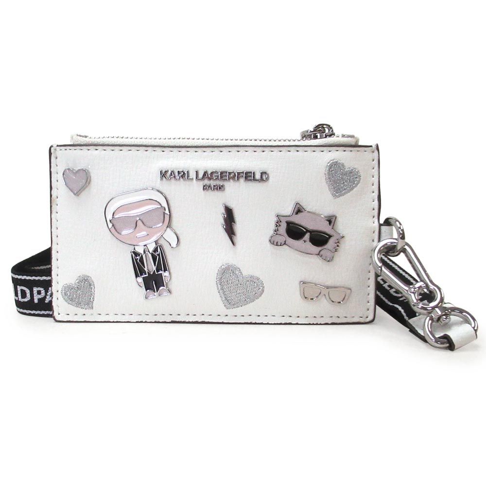 KARL LAGERFELD カールラガーフェルド サイフ メイベル ランヤード ウォレット カードケース コインケース 小銭入れ