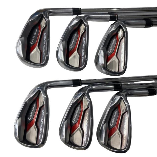 【中古】 テーラーメイド AERO BURNER 6S アイアンセット IR KBS C-TAPER 90 (フレックスS) メンズ 男性用 右利き 右用 Cランク ゴルフクラブ