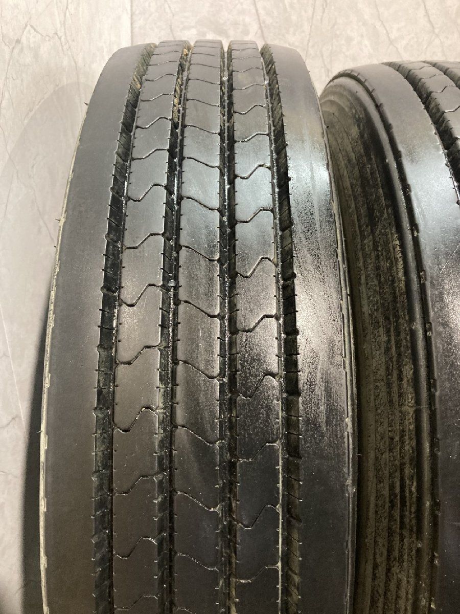 札幌発 引取OK YOKOHAMA RY237 225/90R17.5 127/125L 17.5インチ トラックタイヤ 夏タイヤ 6本 2025年製 バリ溝 4t ファイター等　(MTG028)