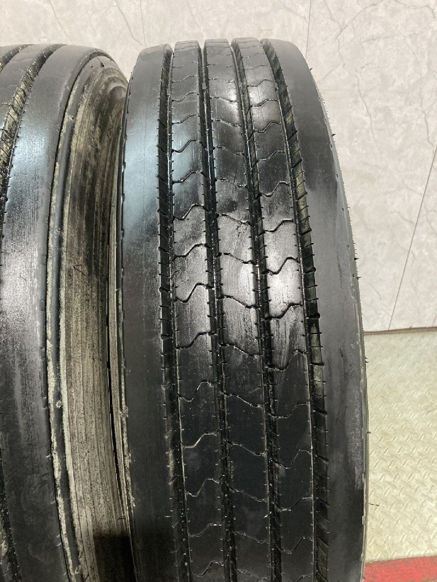 札幌発 引取OK YOKOHAMA RY237 225/90R17.5 127/125L 17.5インチ トラックタイヤ 夏タイヤ 6本 2025年製 バリ溝 4t ファイター等　(MTG028)