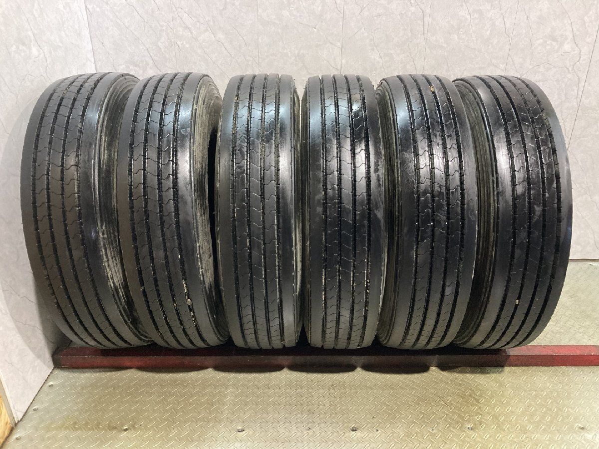 札幌発 引取OK YOKOHAMA RY237 225/90R17.5 127/125L 17.5インチ トラックタイヤ 夏タイヤ 6本 2025年製 バリ溝 4t ファイター等　(MTG028)
