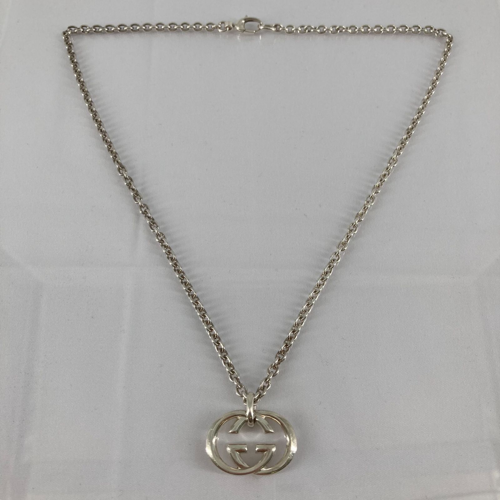 GUCCI（グッチ）インターロッキング ネックレス　Ag925　シルバー