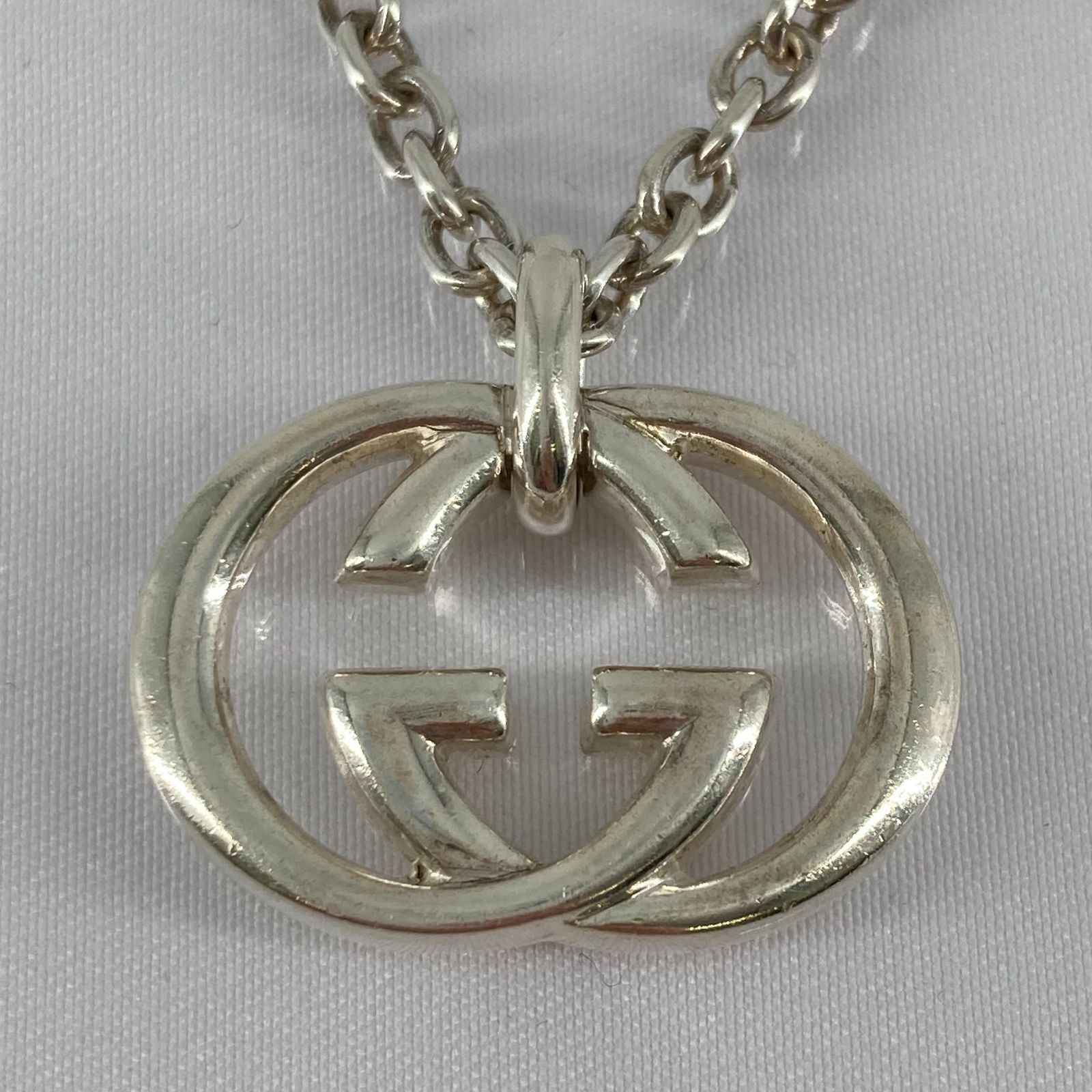 GUCCI（グッチ）インターロッキング ネックレス　Ag925　シルバー