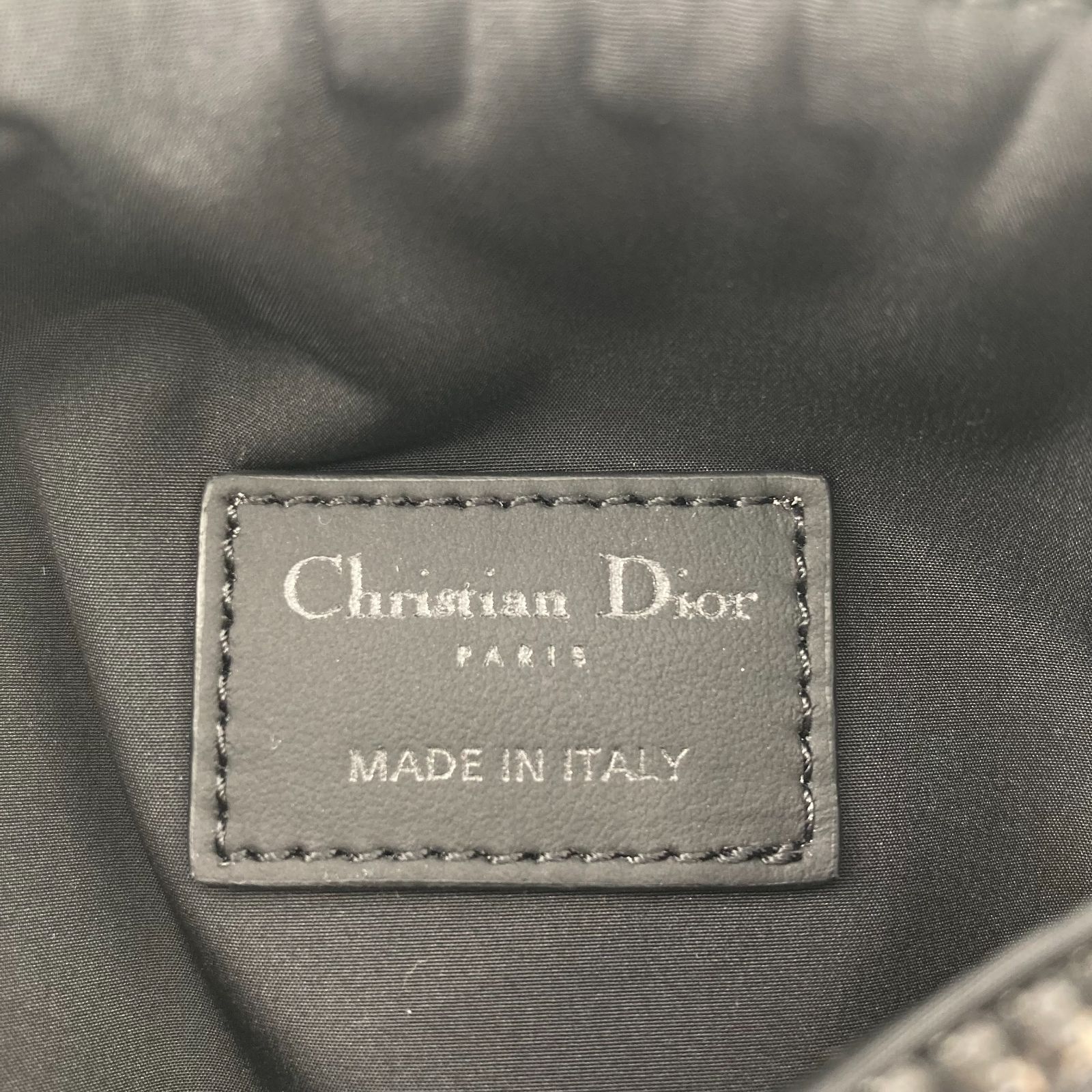 Christian Dior(クリスチャン・ディオール）オブリーク　ラビット　ミニローラー　ショルダーバッグ　グレー