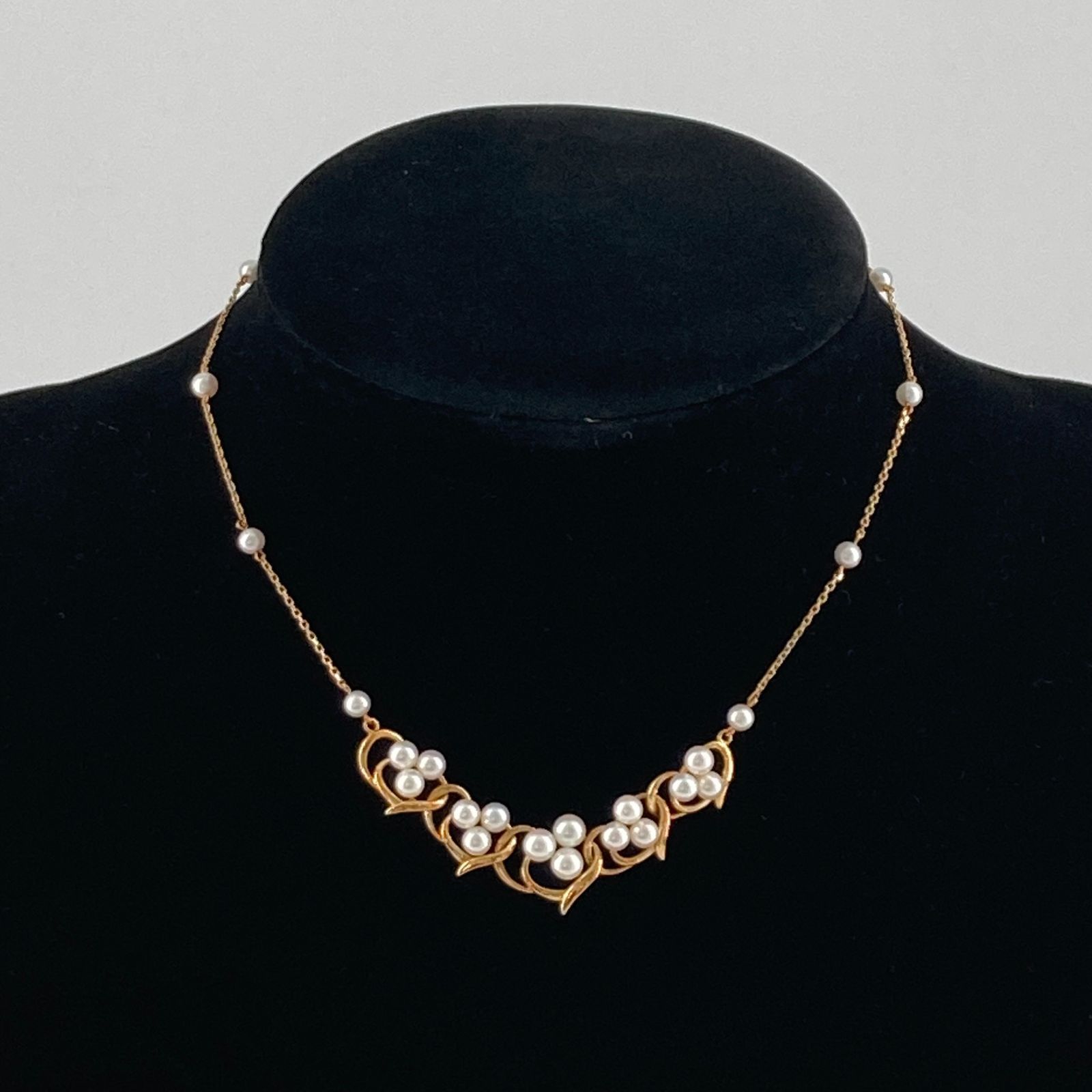 MIKIMOTO(ミキモト)　アコヤパール　ネックレス　K18YG　9.3g　ゴールド