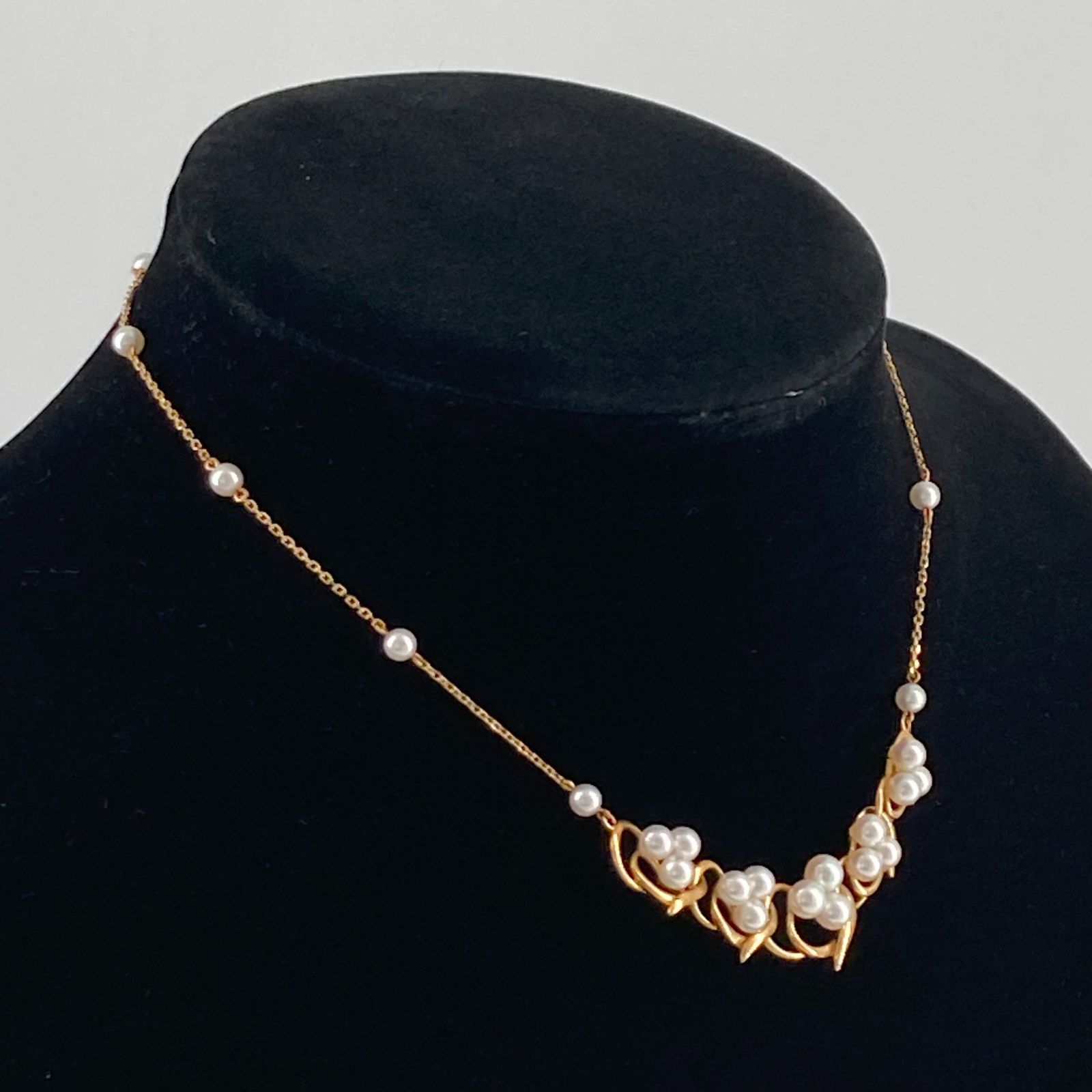 MIKIMOTO(ミキモト)　アコヤパール　ネックレス　K18YG　9.3g　ゴールド