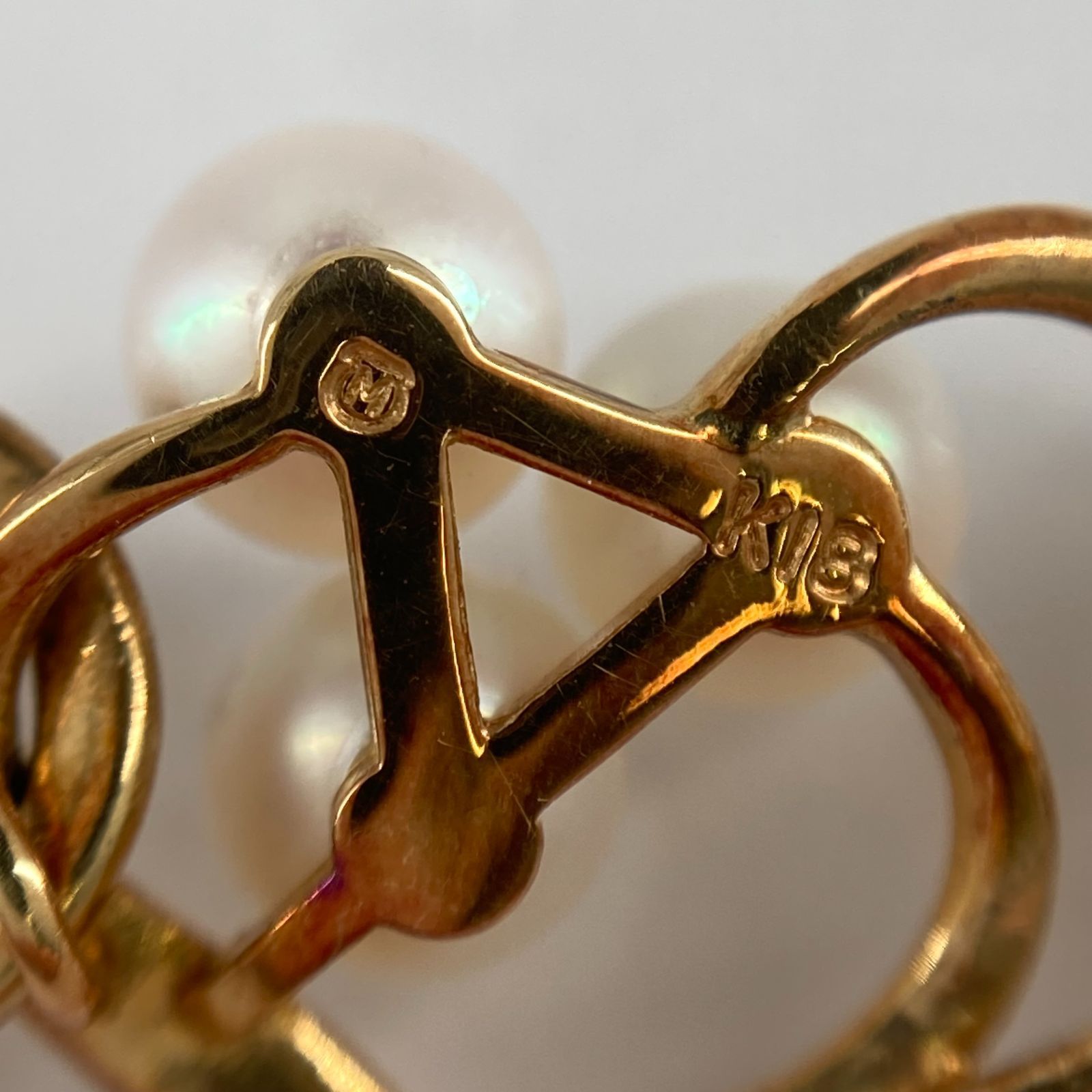 MIKIMOTO(ミキモト)　アコヤパール　ネックレス　K18YG　9.3g　ゴールド