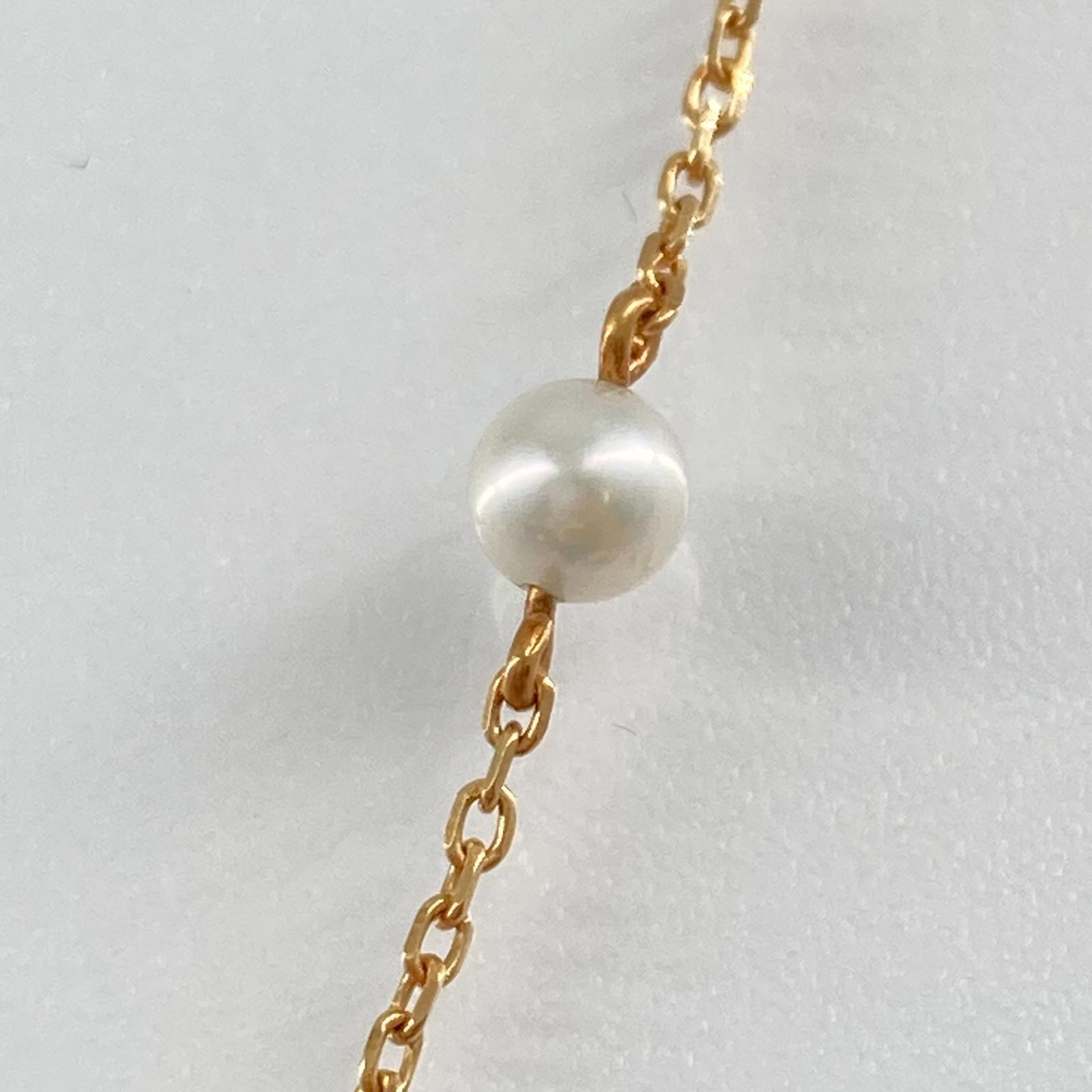 MIKIMOTO(ミキモト)　アコヤパール　ネックレス　K18YG　9.3g　ゴールド