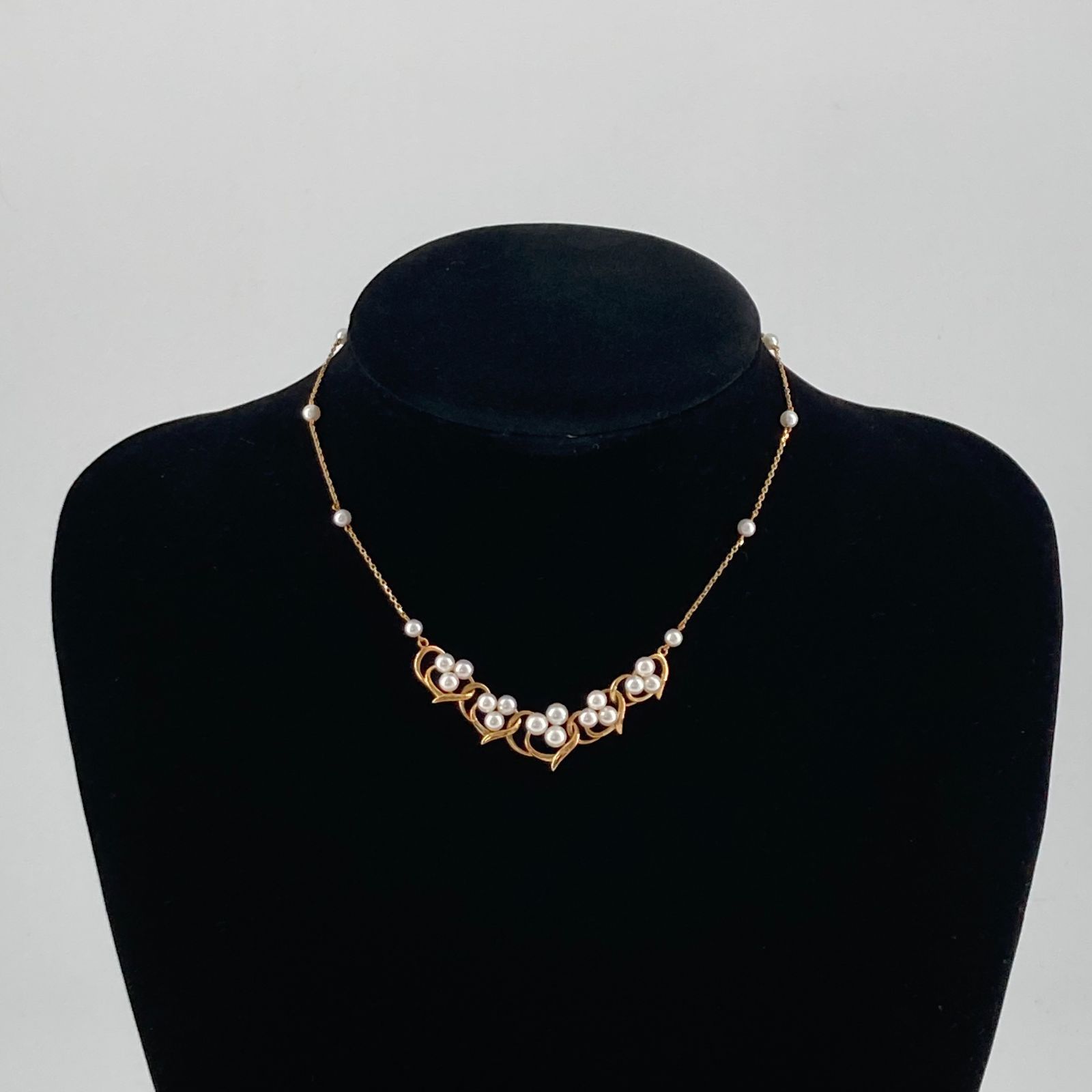 MIKIMOTO(ミキモト)　アコヤパール　ネックレス　K18YG　9.3g　ゴールド