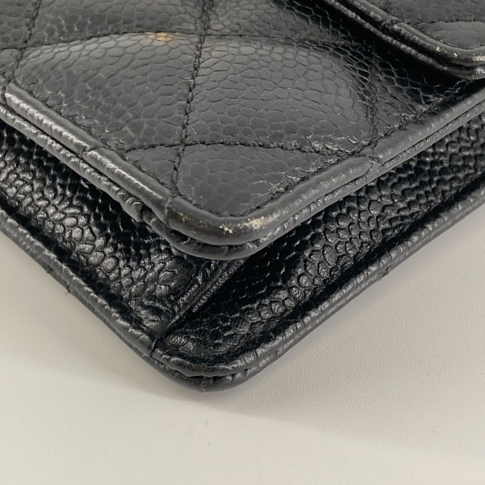 CHANEL(シャネル)ココマーク ボディバッグ キャビアスキン ウエスト バッグ 1番台 ブラック CHANEL(シャネル)ココマーク ボディバッグ キャビアスキン ウエスト バッグ 1番台 ブラック