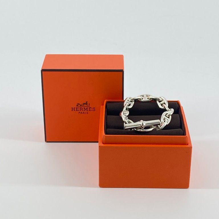 HERMES（エルメス）　シェーヌダンクル　MM　14コマ　Ag925　ブレスレット　シルバー