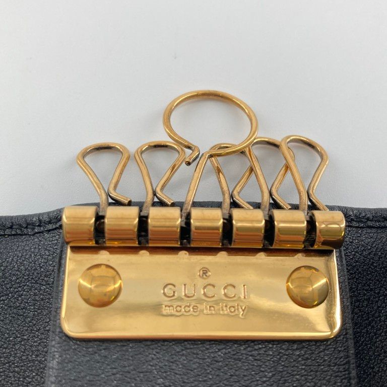 GUCCI(グッチ) バンブー クロージャー6 キーケース 658636 ブラック GUCCI(グッチ) バンブー クロージャー6 キーケース 658636 ブラック