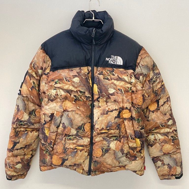 Supreme（シュプリーム）　×THE NORTH FACE　16AW　リーフ柄　ND51602I　ダウンジャケット　ブラウン