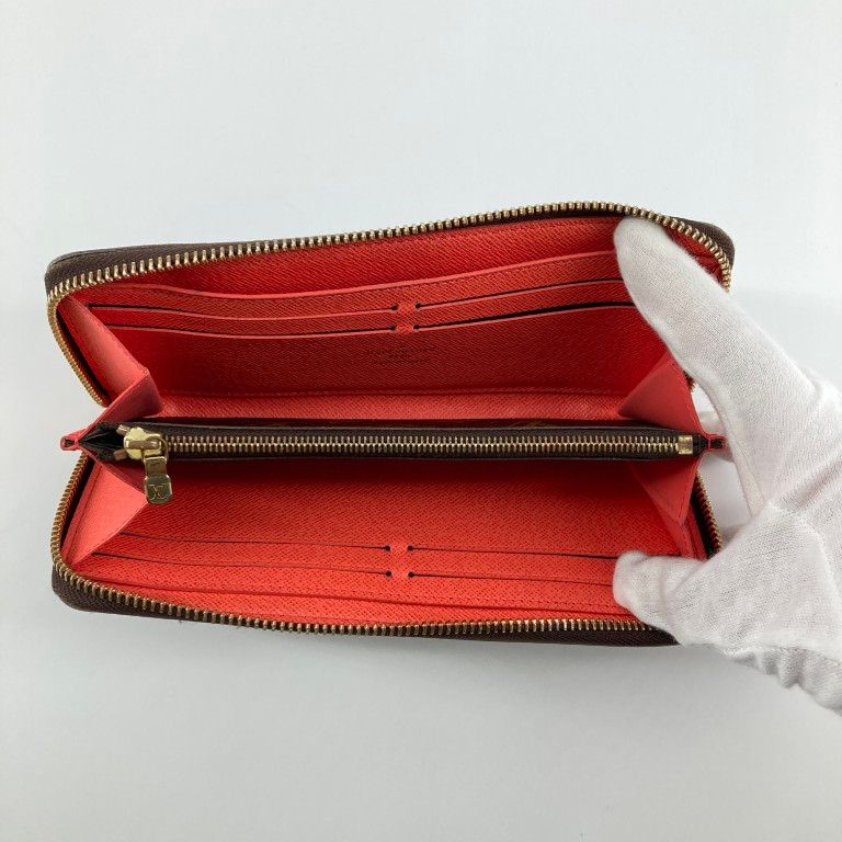 LOUIS VUITTON（ルイ・ヴィトン）　ポルトフォイユ　クレマンス　M60743　長財布　ブラウン×レッド