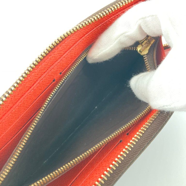 LOUIS VUITTON（ルイ・ヴィトン）　ポルトフォイユ　クレマンス　M60743　長財布　ブラウン×レッド