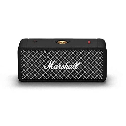 Marshall ワイヤレスポータブル防水スピーカー Emberton ブラック 連続再生20時間/IPX7防水仕様/小