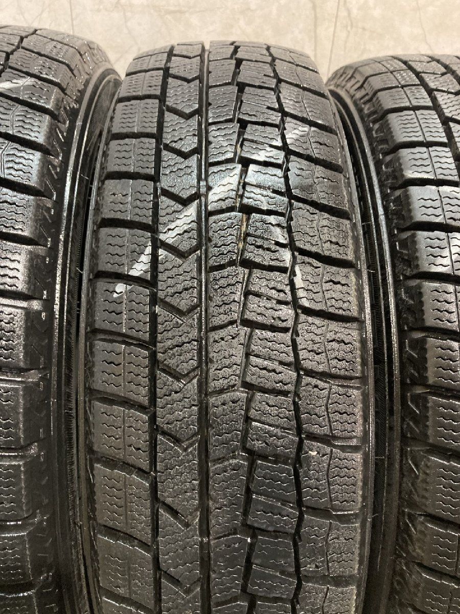 DUNLOP WINTER MAXX WM02 155/65R14 14インチ スタッドレス 4本 23～25年製 バリ溝 タント ミライース N-BOX アルト等　(KTD766)