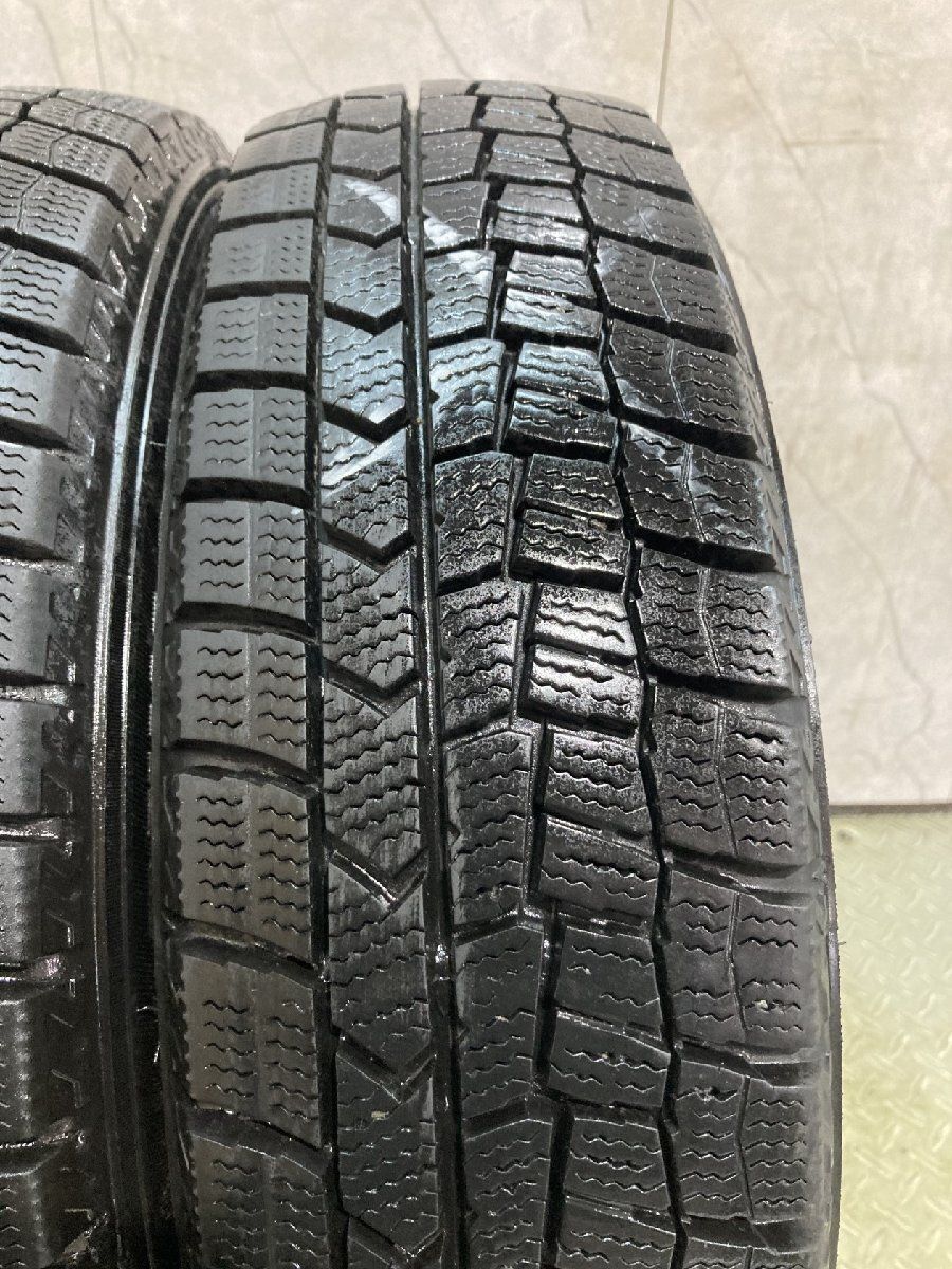 DUNLOP WINTER MAXX WM02 155/65R14 14インチ スタッドレス 4本 23～25年製 バリ溝 タント ミライース N-BOX アルト等　(KTD766)