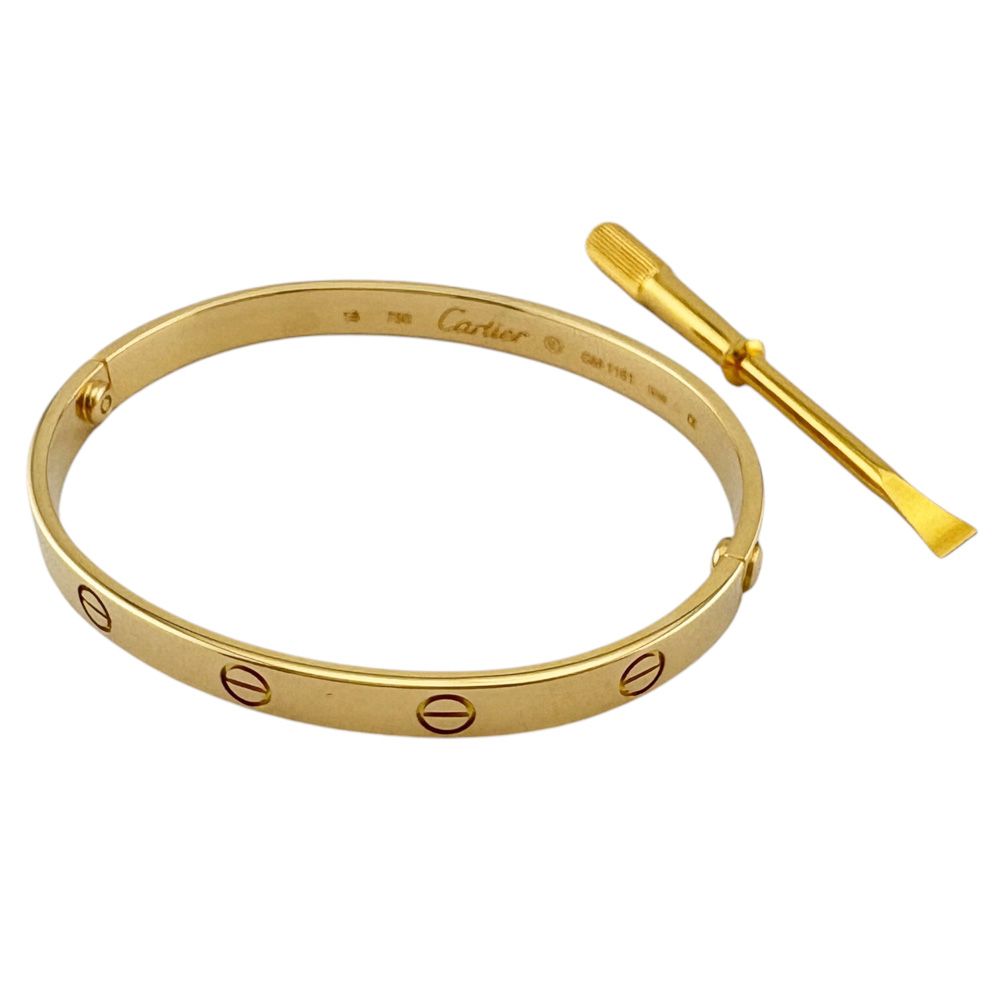 カルティエ バングル 18金 K18イエローゴールド レディース CARTIER 中古 カルティエ