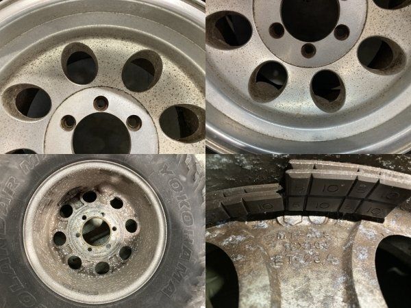 【YOKOHAMA GEOLANDAR M/T G003 LT315/75R16】夏タイヤ【ミッキートンプソン 16インチ 10J6HPCD139.7+25.4】バリ溝 ランクル等　(KTK717)