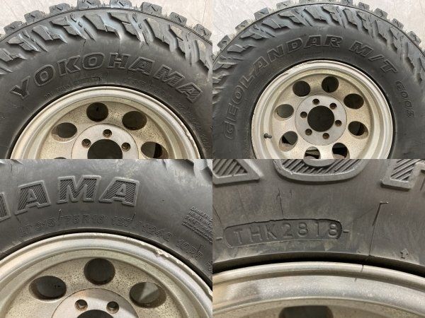 【YOKOHAMA GEOLANDAR M/T G003 LT315/75R16】夏タイヤ【ミッキートンプソン 16インチ 10J6HPCD139.7+25.4】バリ溝 ランクル等　(KTK717)
