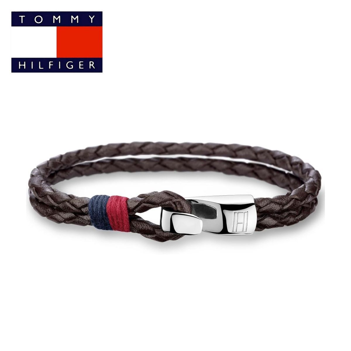 トミーヒルフィガー ブレスレット tommy hilfiger トミー ブレス 二連 二重 レザーブレスレット 2700671 ブラウン メンズ シンプル アクセサリー アクセ 男性 ユニセックス