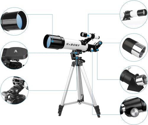 SVBONY SV501P 天体望遠鏡 望遠鏡セット初心者 60mm大口径 天体望遠鏡 土星の輪が見える 日本語説明書付き 天頂プリズム 望遠鏡 天体観測 星座 スマホ撮影 伸縮式三脚 組立て簡単 軽量 てんたいぼうえんきょう ぼうえんきょう e19744d9