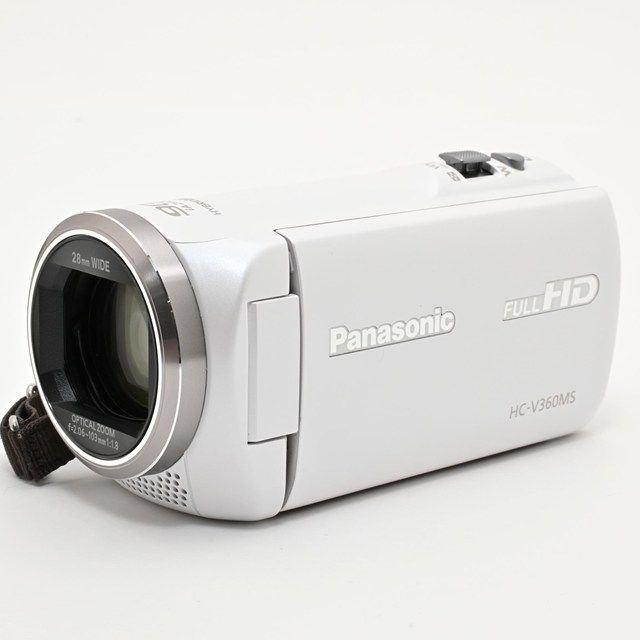 美品＞ Panasonic HDビデオカメラ V360MS ホワイト｜動作良好｜外観