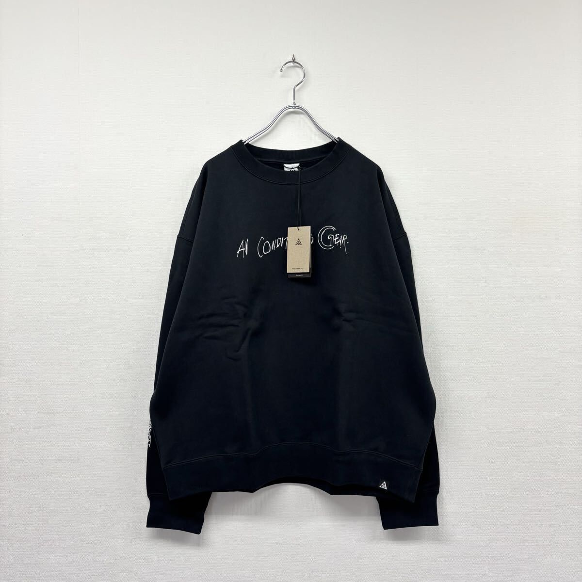 新品 NIKE ACG ナイキ TF FLEECE GX L/S CREW サーマフィット フリース クルー ラルフ ステッドマン FD8761-010 ブラック 2XL 805-0060
