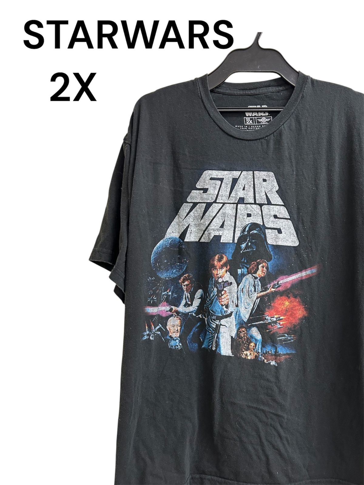 STARWARS 半袖 Tシャツ 2X 黒 スターウォーズ 1090 - メルカリ
