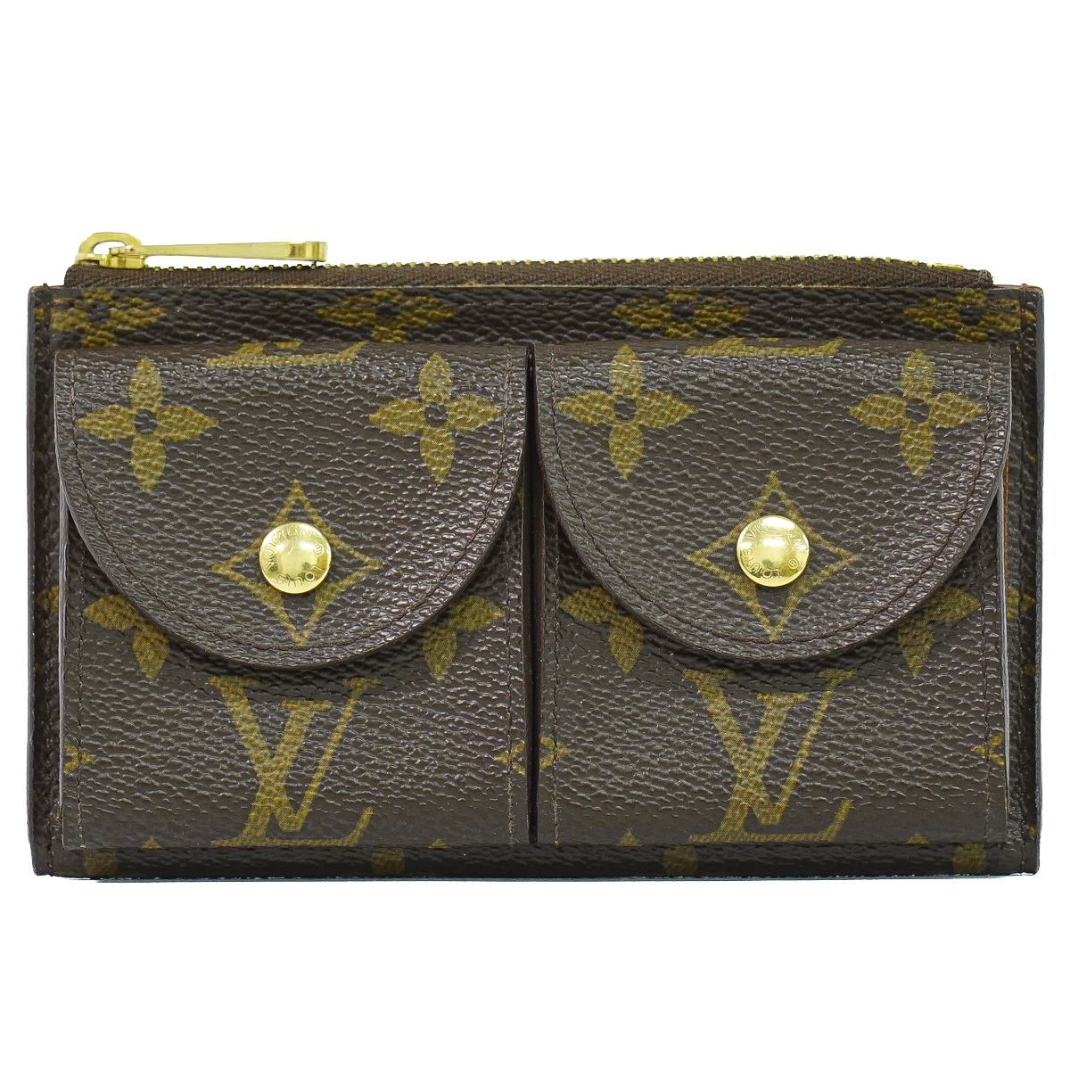 本物 ルイヴィトン LOUIS VUITTON LV サンチュール ポシェット デュオ モノグラム ポーチ 小物入れ ブラウン M9836 ビトン 雑貨小物 中古・
