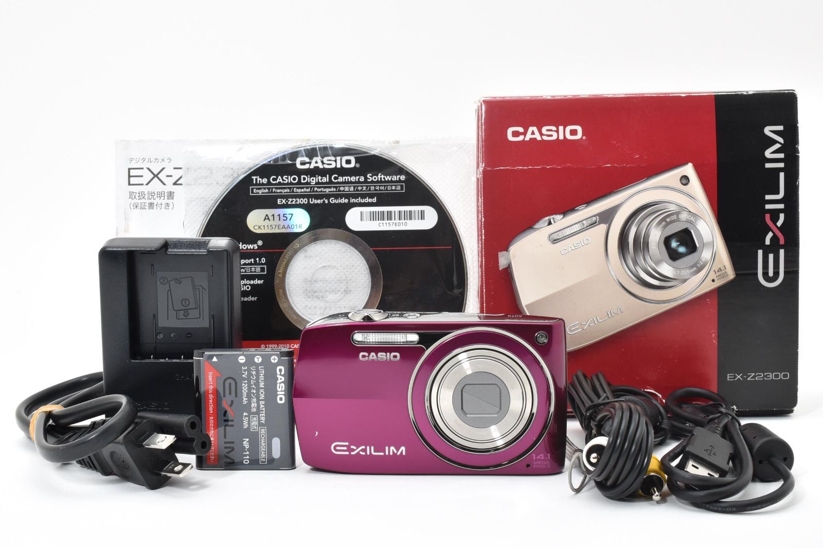 本体美品 CASIO EXILIM EX-Z2300 パープル 動作確認済 人気 □ 美品 □ カシオ CASIO EXILIM EX-Z2300 パープル 《動作確認済