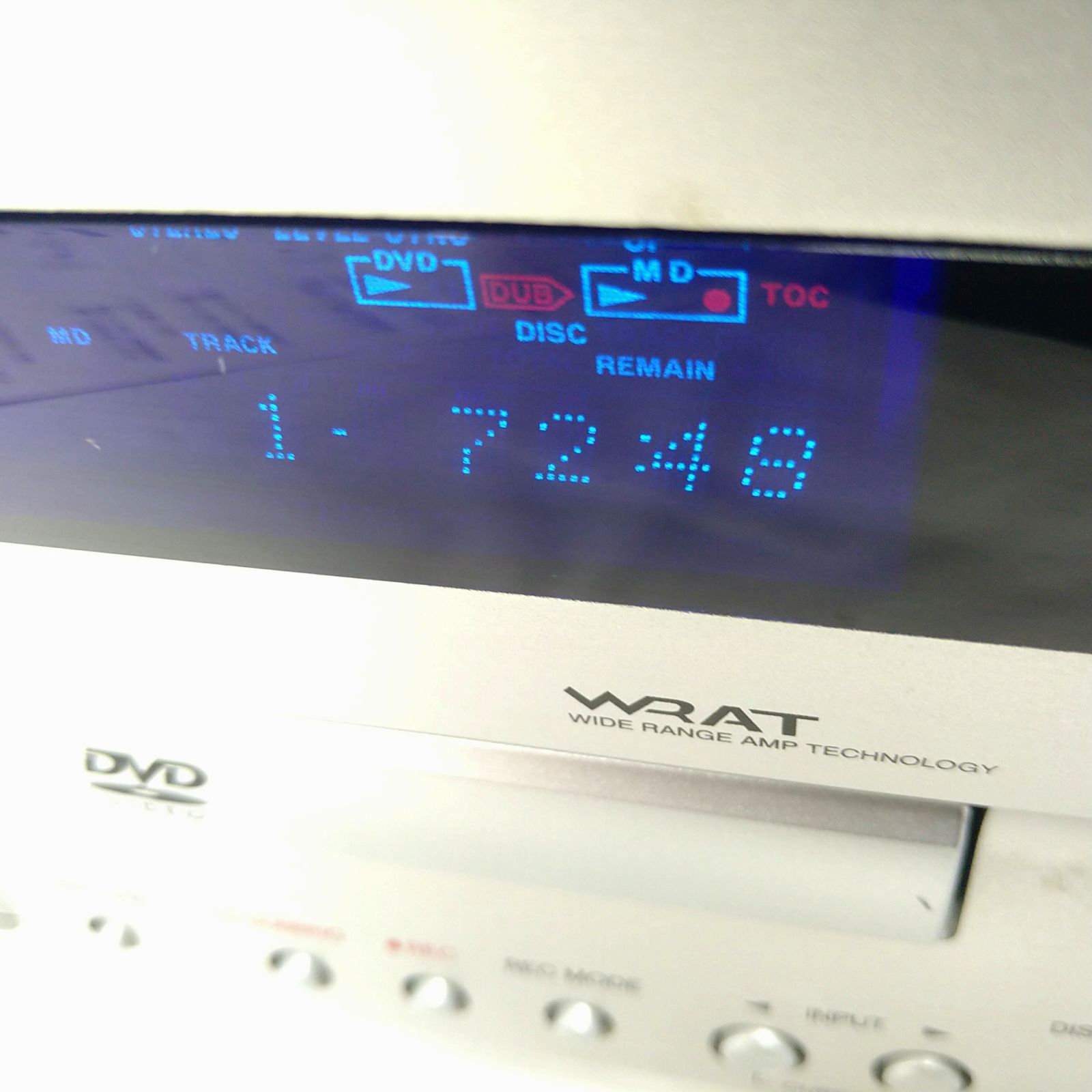 中古／動作確認済み】ONKYO オンキョー DVD/MD TUNER AMPLIFIER （FR