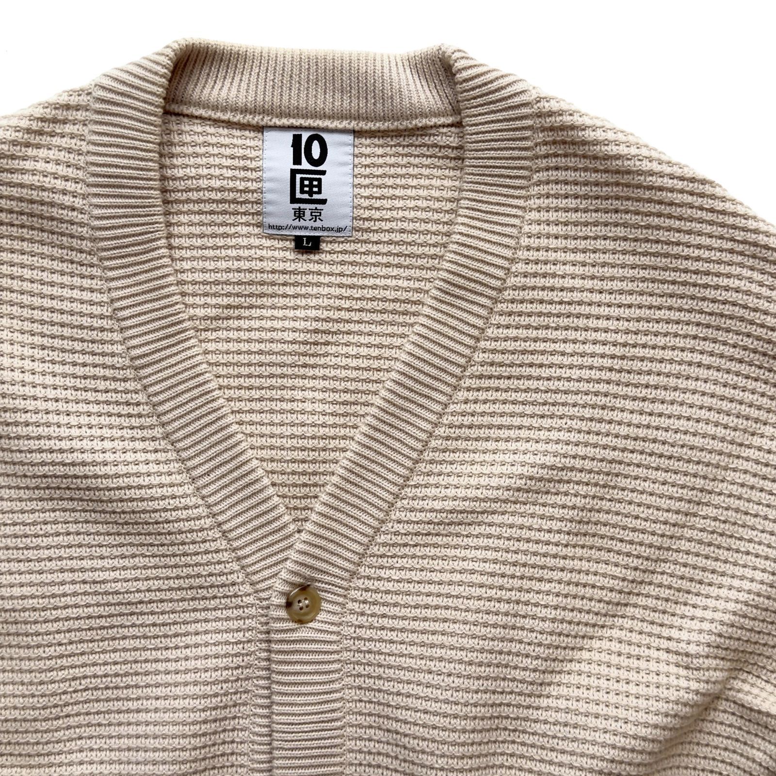 TENBOX 10匣 テンボックス FOOTSIES CARDIGAN サイズL コットン 