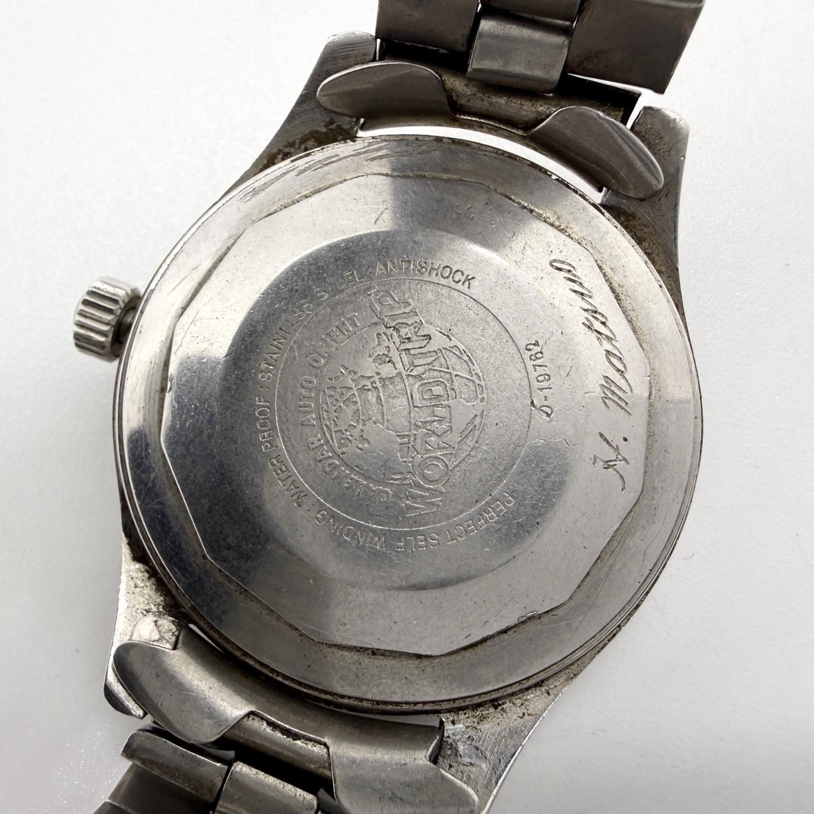 ORIENT オリエント カレンダーオート オリエント O-19762 ブラック AT メンズ 腕時計 訳あり