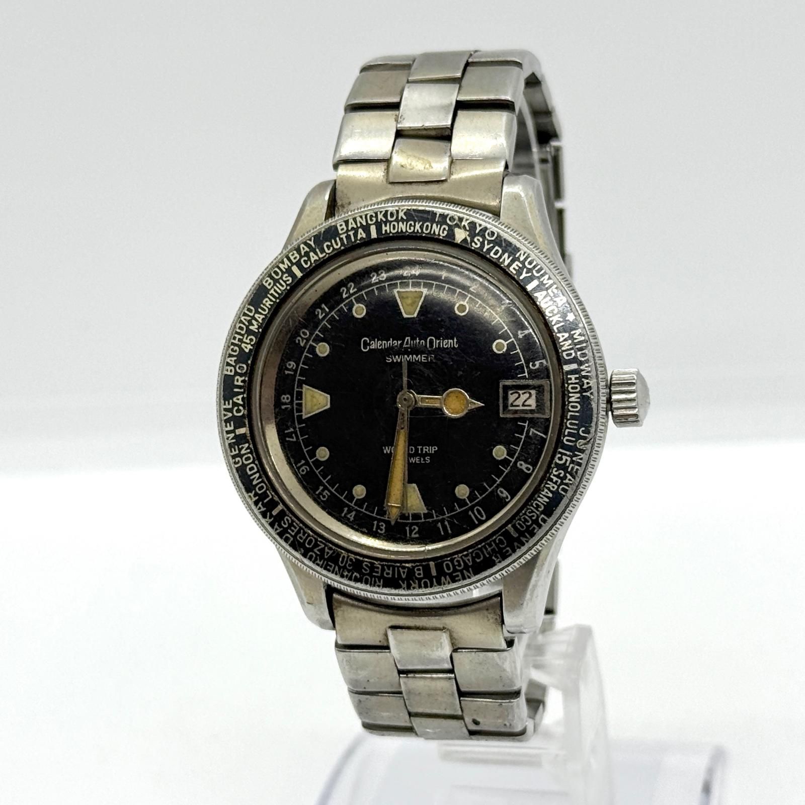 ORIENT オリエント カレンダーオート オリエント O-19762 ブラック AT メンズ 腕時計 訳あり