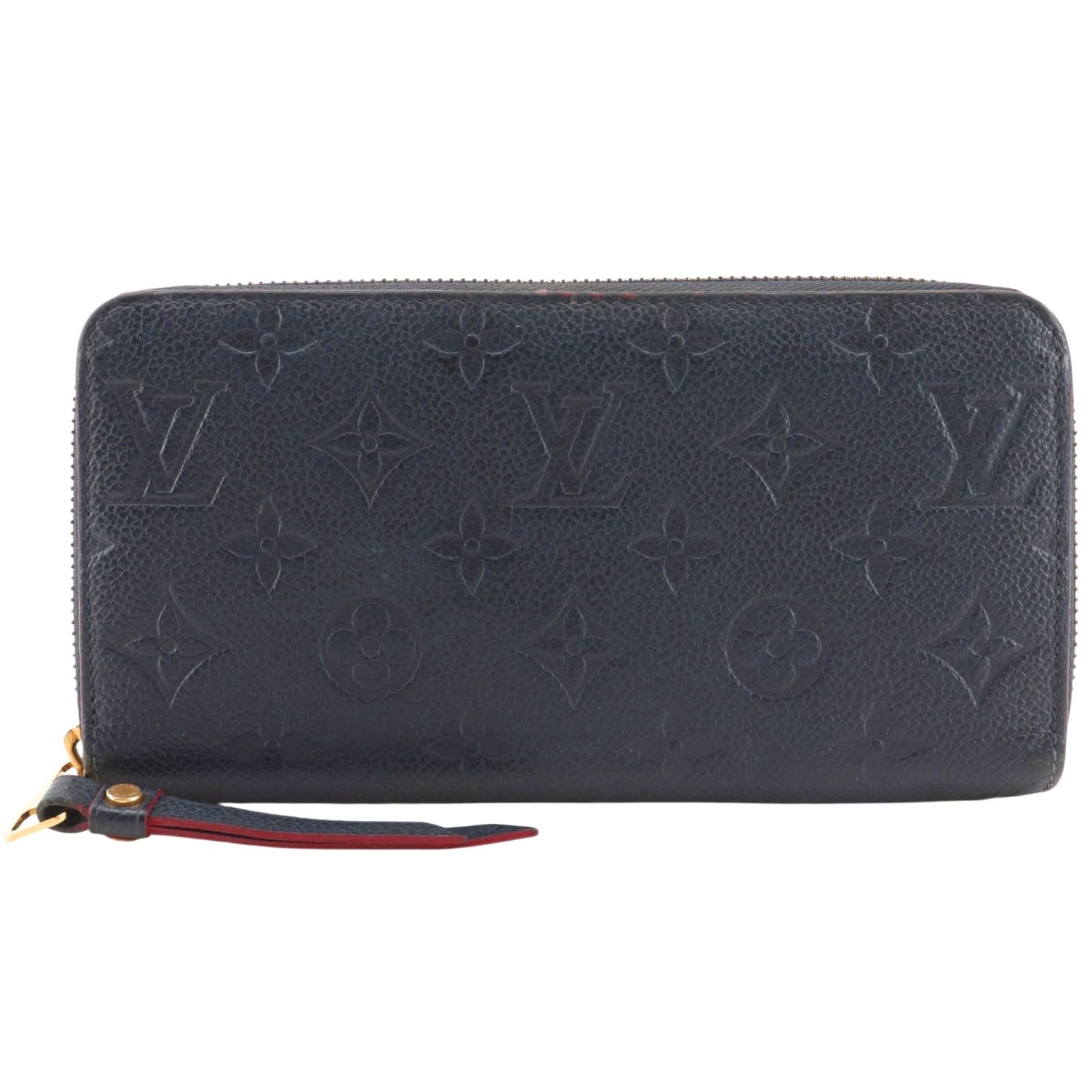 【LOUIS VUITTON】ルイ・ヴィトン ジッピーウォレット M62121 モノグラムアンプラント マリーヌルージュ 紺 SP9189 ユニセックス 長財布