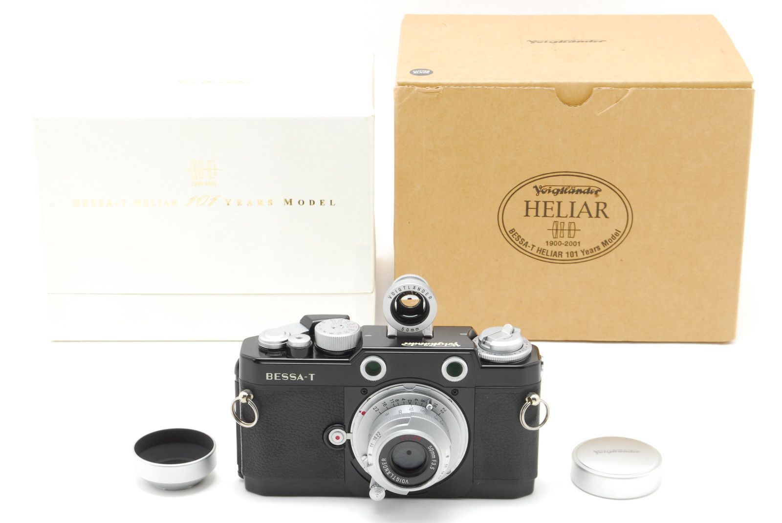 【美品】 フォクトレンダー フィルム カメラ Voigtlander Bessa T Heliar 101 Years Model Black 50mm F3.5 #A0970T260422