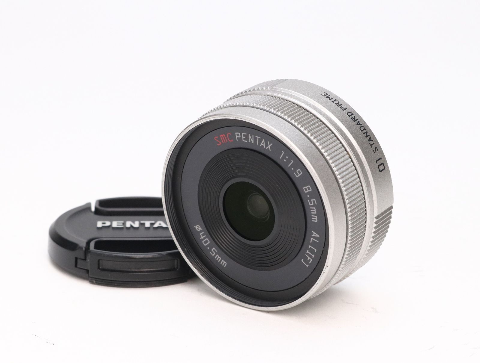 A+ (美品) PENTAX ペンタックス 01 STANDARD PRIME 8.5mm F1.9 シルバー Qマウント 初期不良返品対応 55-187