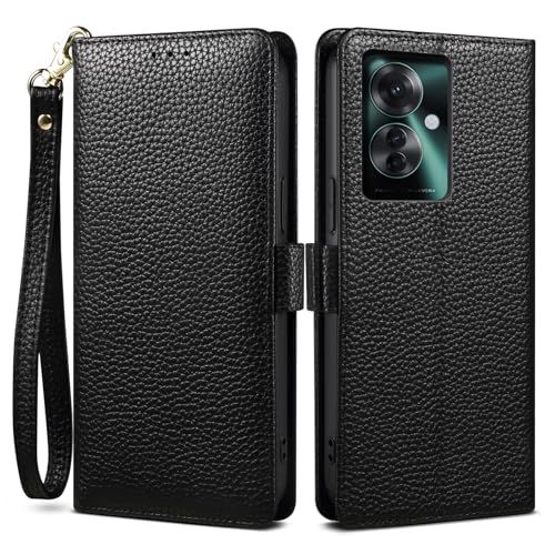 【 2024 新登場! 高級シュリンクカーフレザー】OPPO Reno11 A ケース 手帳型 本革 牛革 カード収納 サイドマグネット式 横置きスタンド機能付き 上下にストラップホール付き ストラップ付 オッポリノ11A ケース 柔軟なTP 6cc5536b