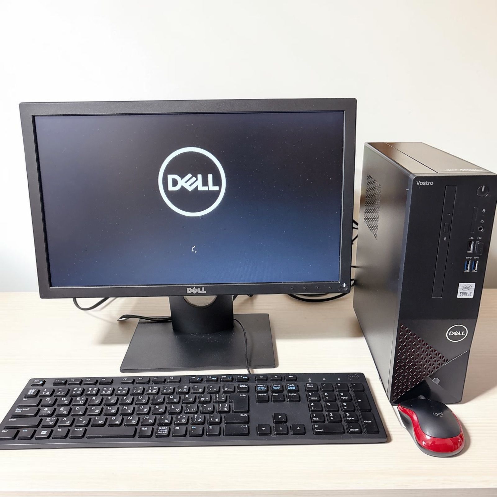 DELL Vostro 3681 Core i3 SSD256GB メモリ8GB デスクトップPC モニターセット #0518-3 中古 一式 すぐ使える Windows10 初期化済
