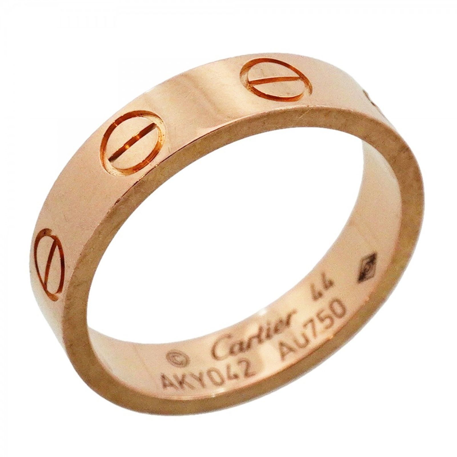 カルティエ(Cartier) カルティエ リング ミニラブ 18KPG ピンクゴールド ＃44レディース