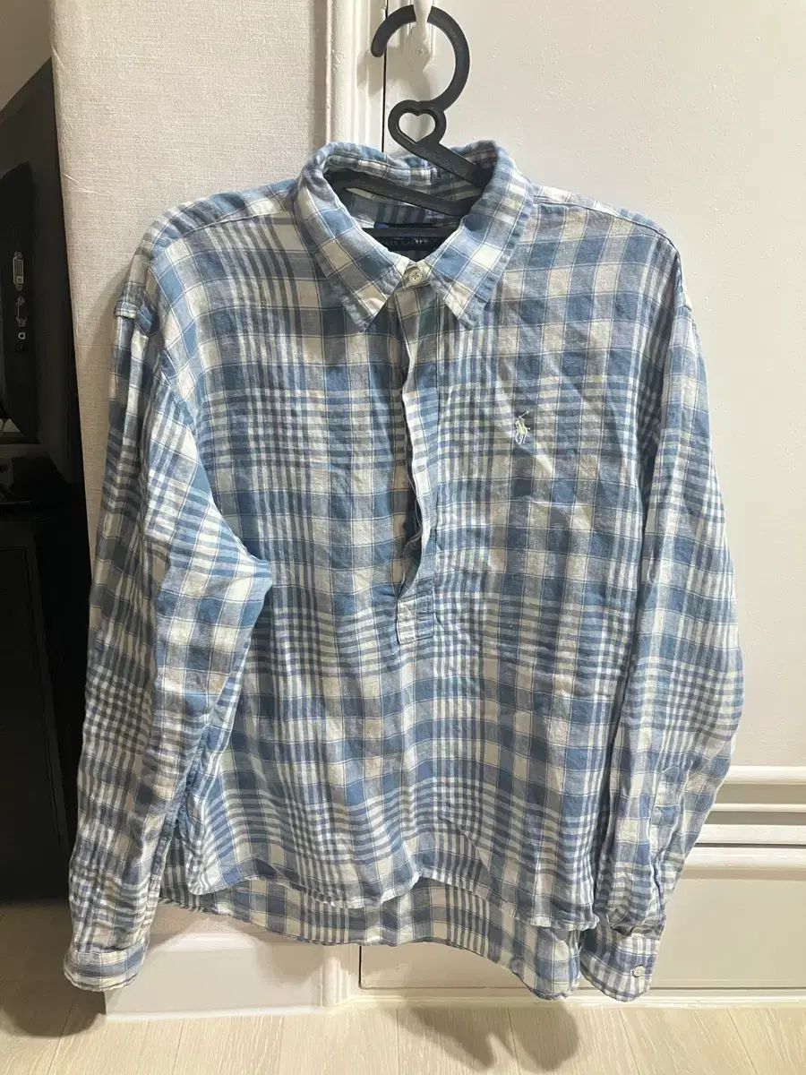 ポロラルフローレン ブルー CHECK シャツ
